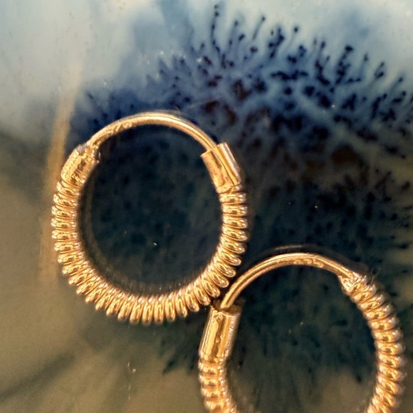 Amazon.com: Sterling Silver Hoop Earrings for Men and Women  Sterling Silver Hoop Earrings 12mm - Classic Timeless Style